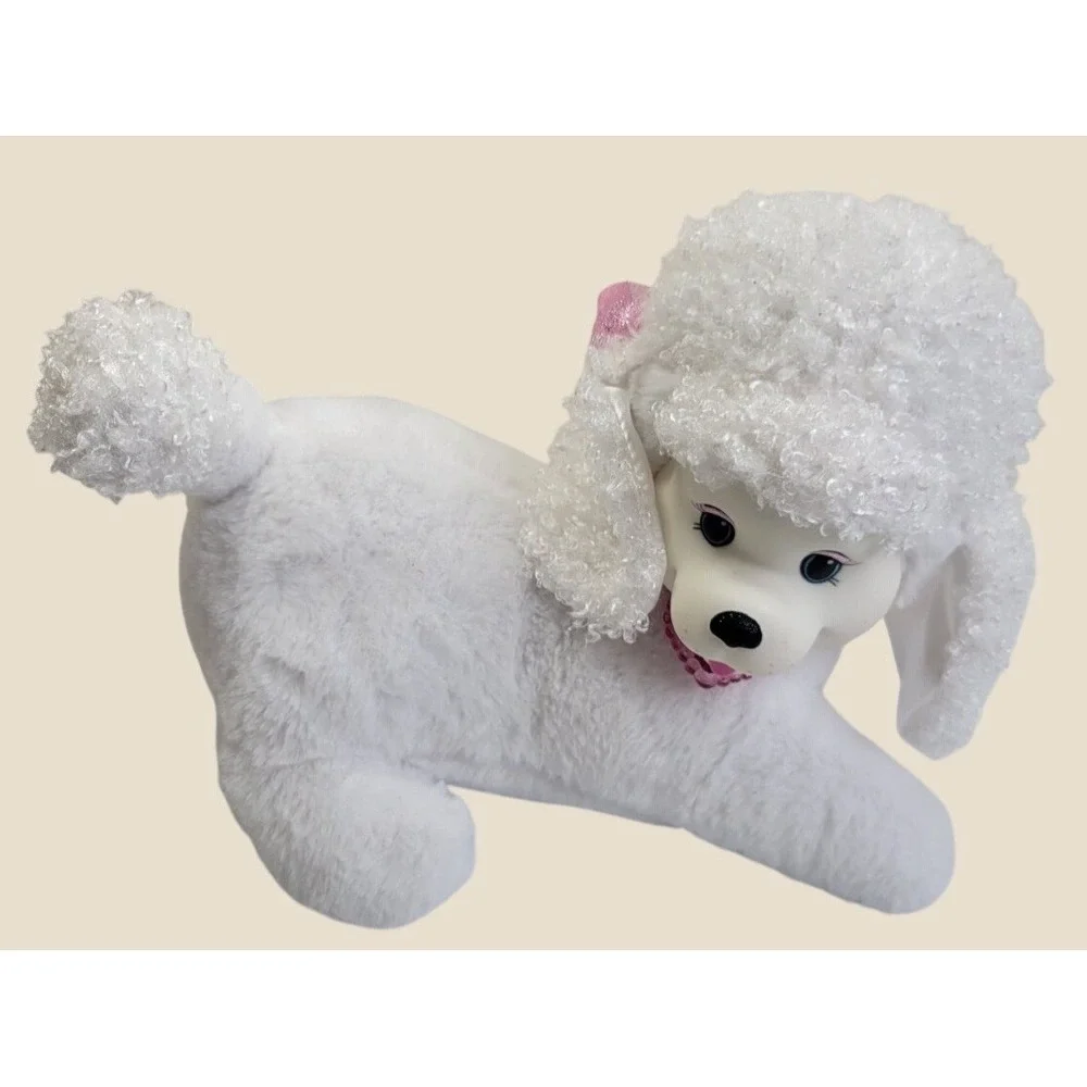 Puppy Surprise Poodle Plush Toy 2017 no babies Stuffed Animal Dog White Pink 12
